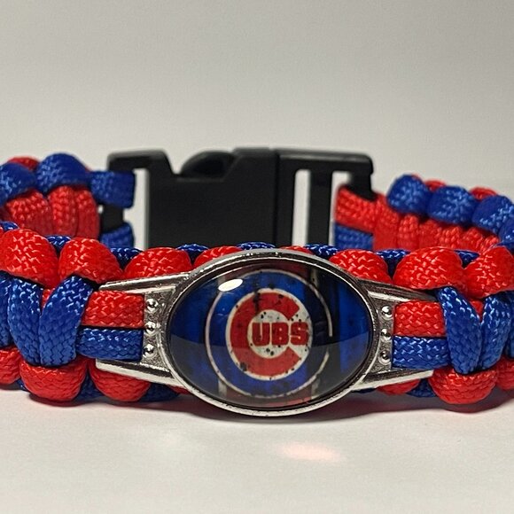Chicago Cubs MLB Paracord Bracelet NEW - Picture 1 of 2